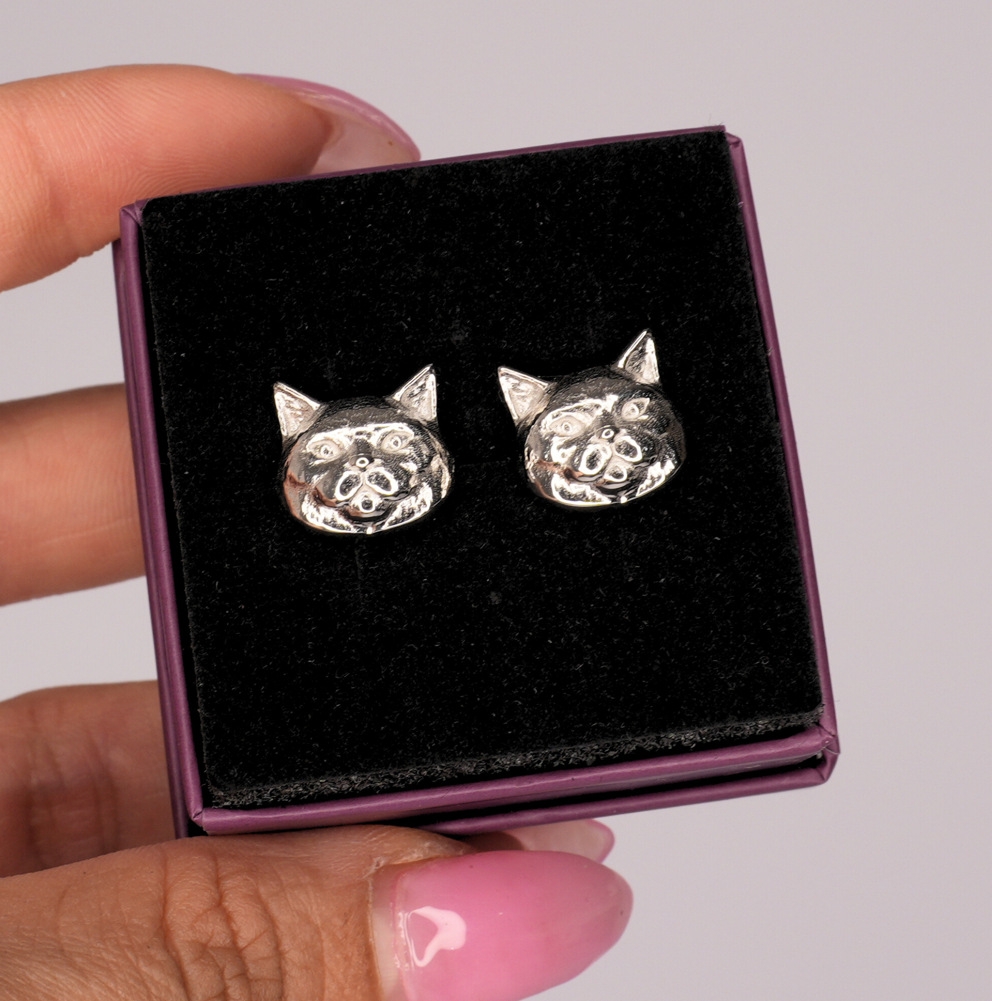 Cat Earrings SIlver