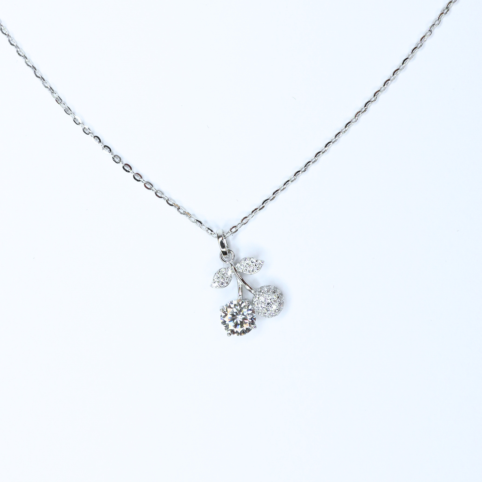 Moissanite Cherry Necklace