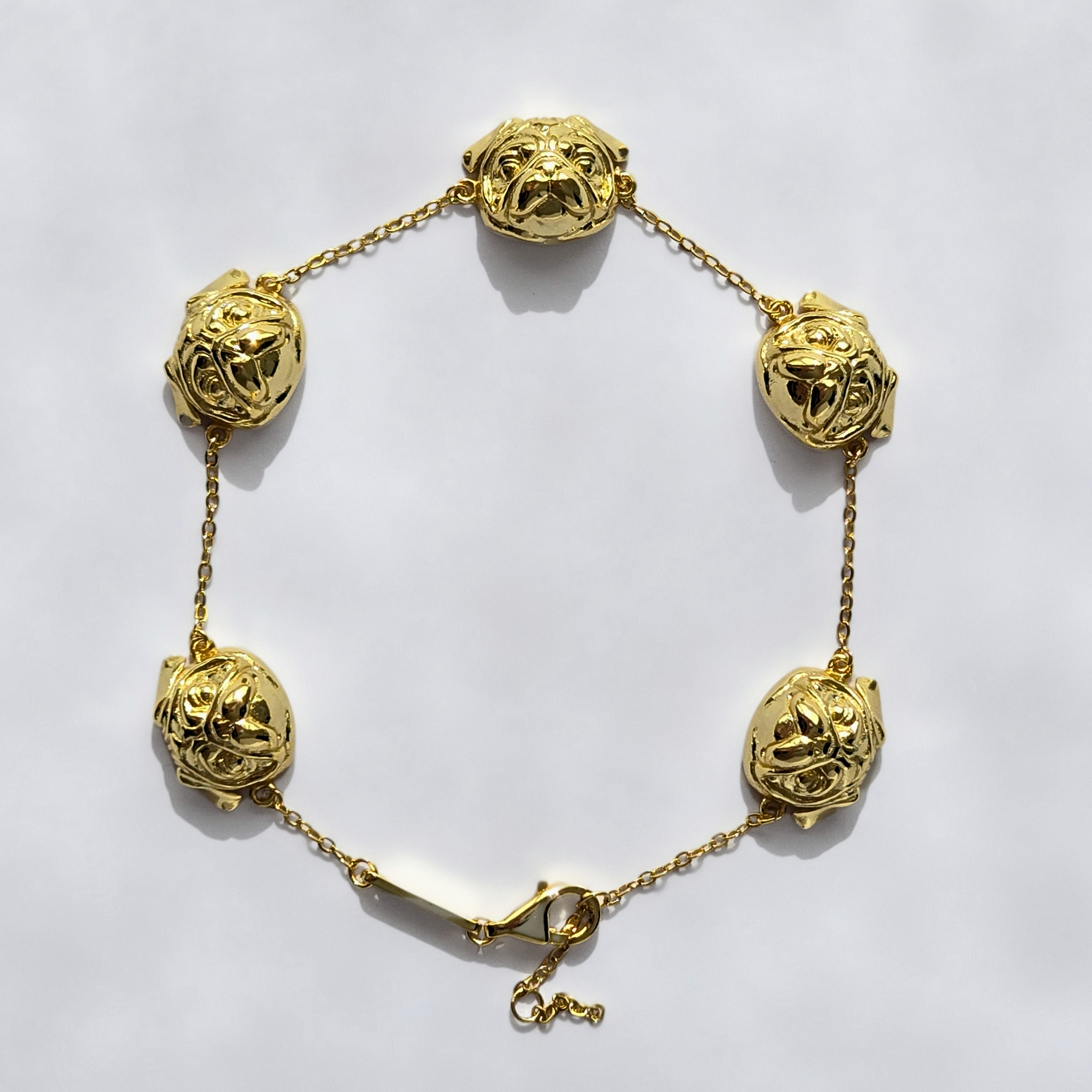 Pug Bracelet Gold
