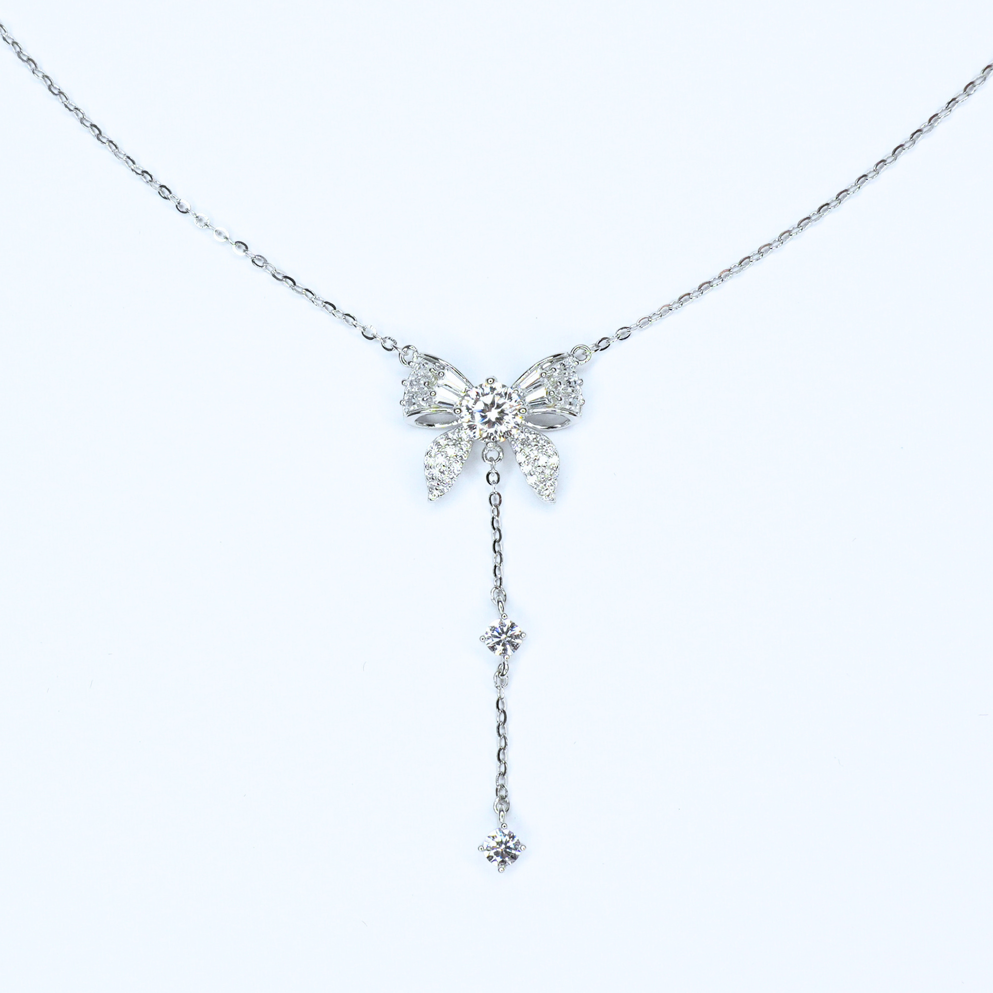 Moissanite Bow Necklace