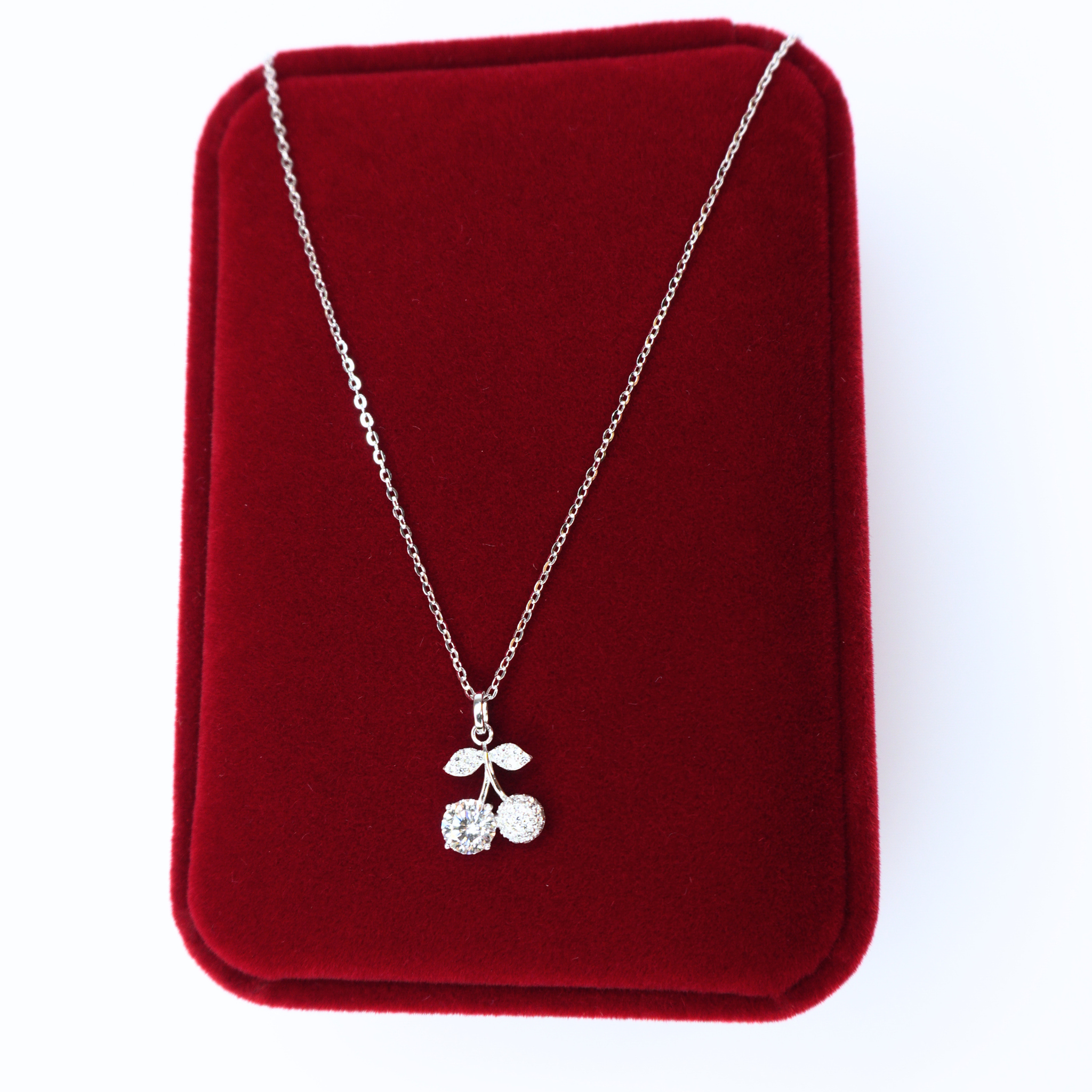 Moissanite Cherry Necklace