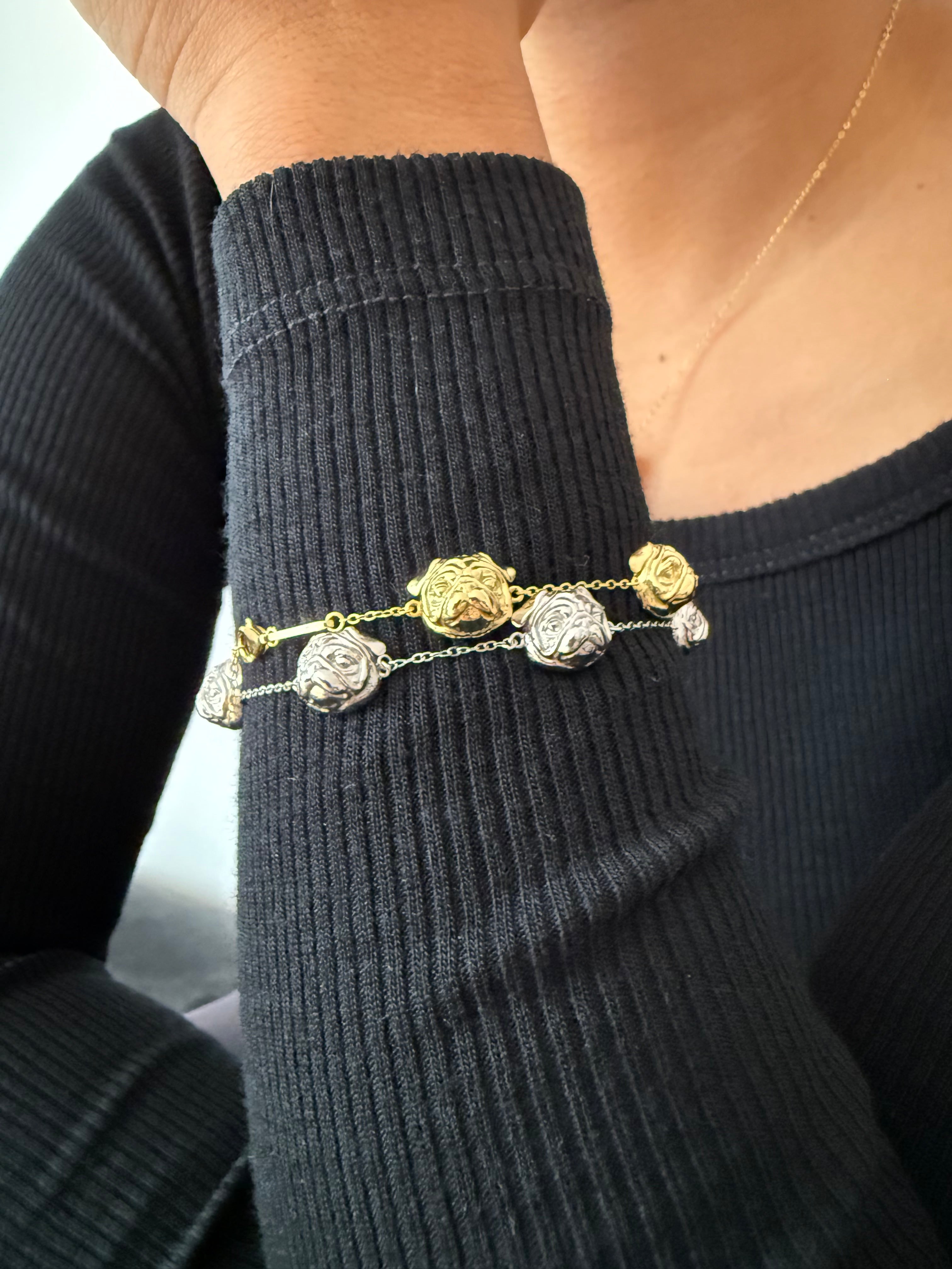 Pug Bracelet Gold