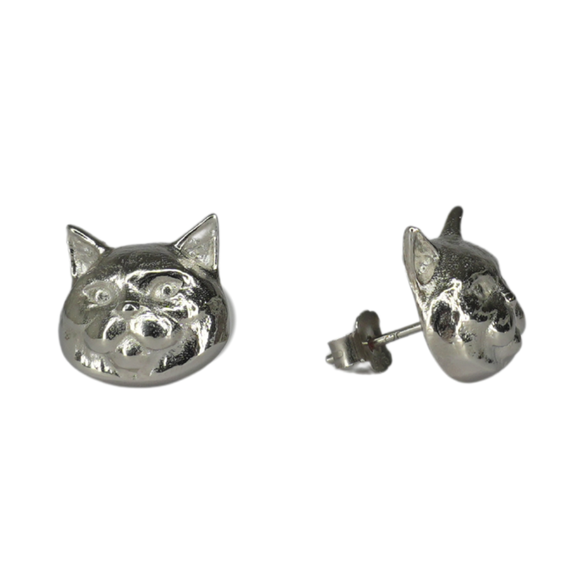 Cat Earrings SIlver