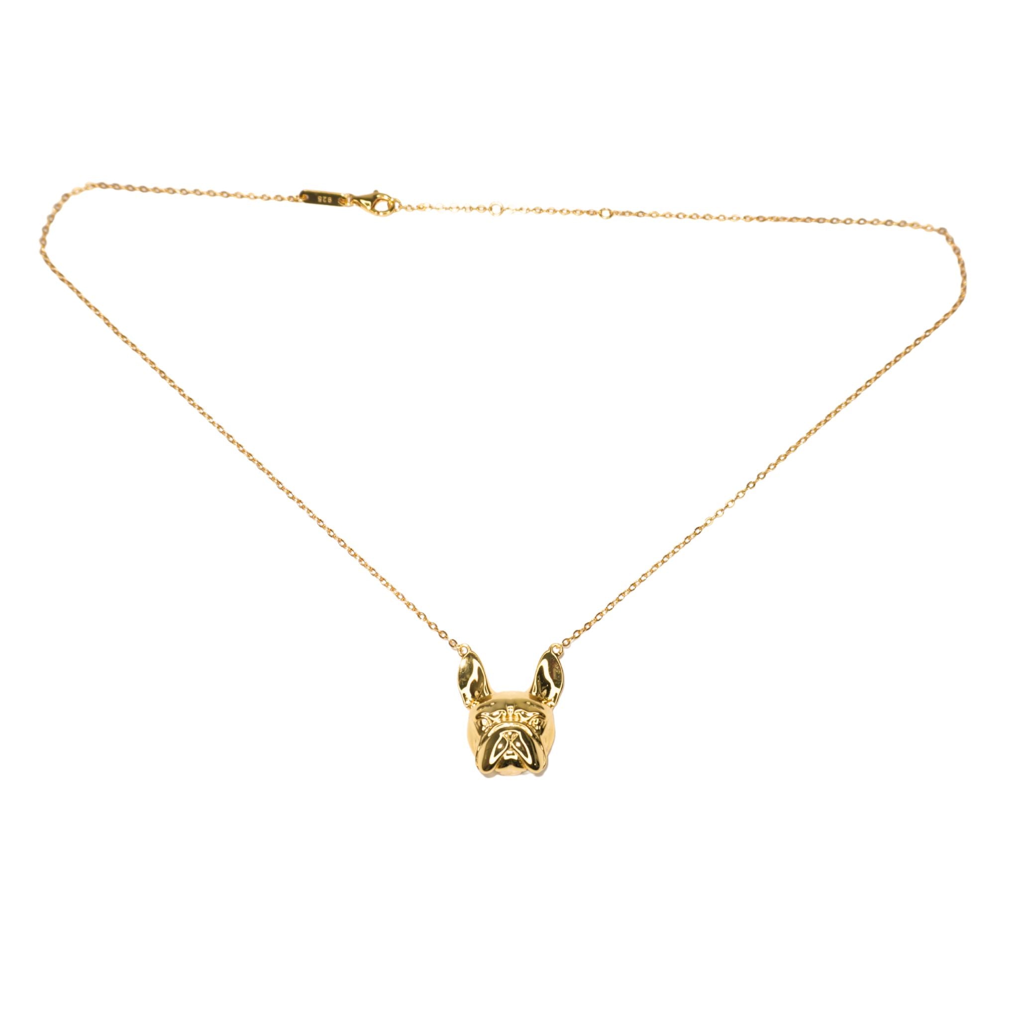 Frenchie Necklace Gold