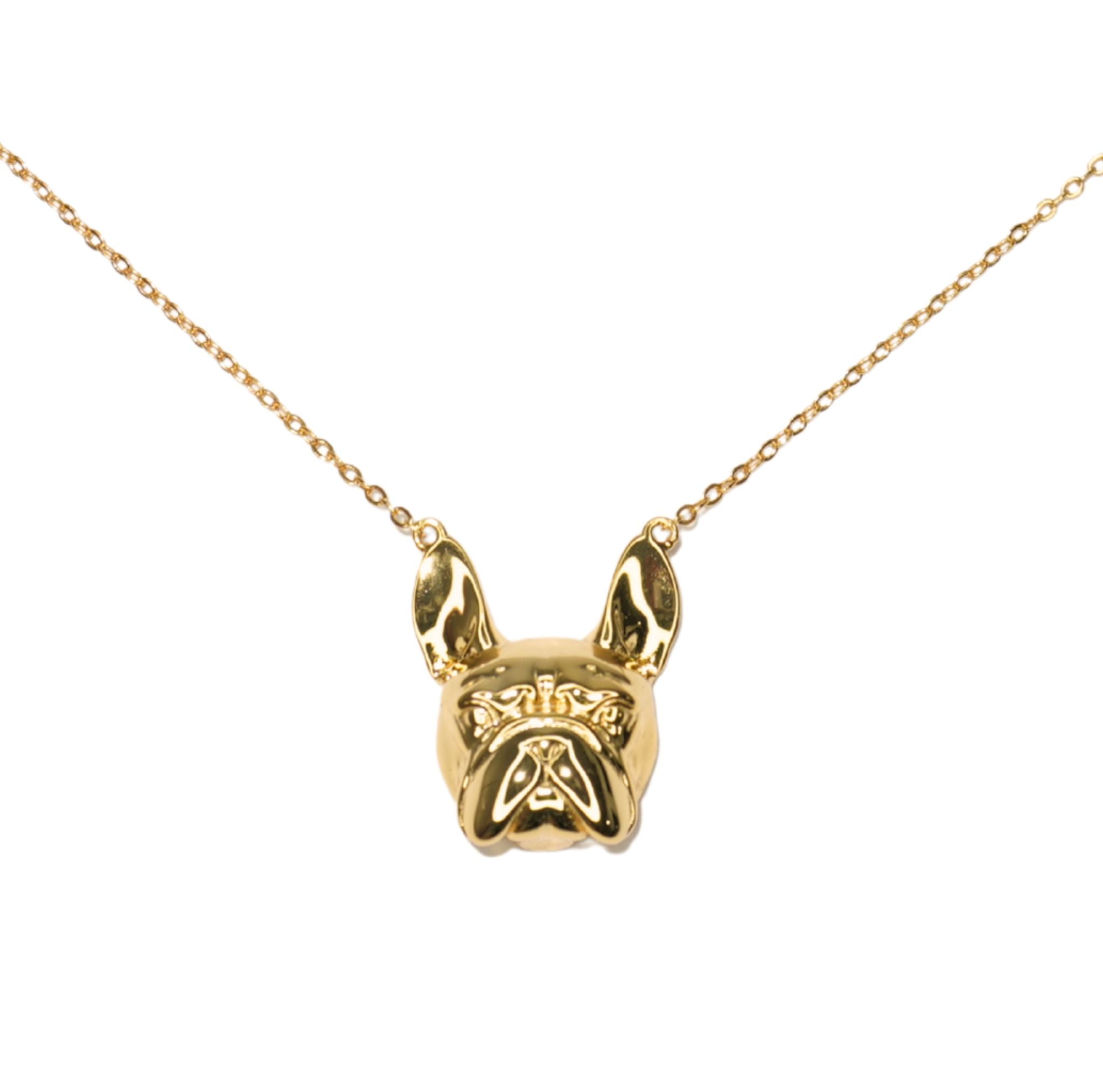 Frenchie Necklace Gold