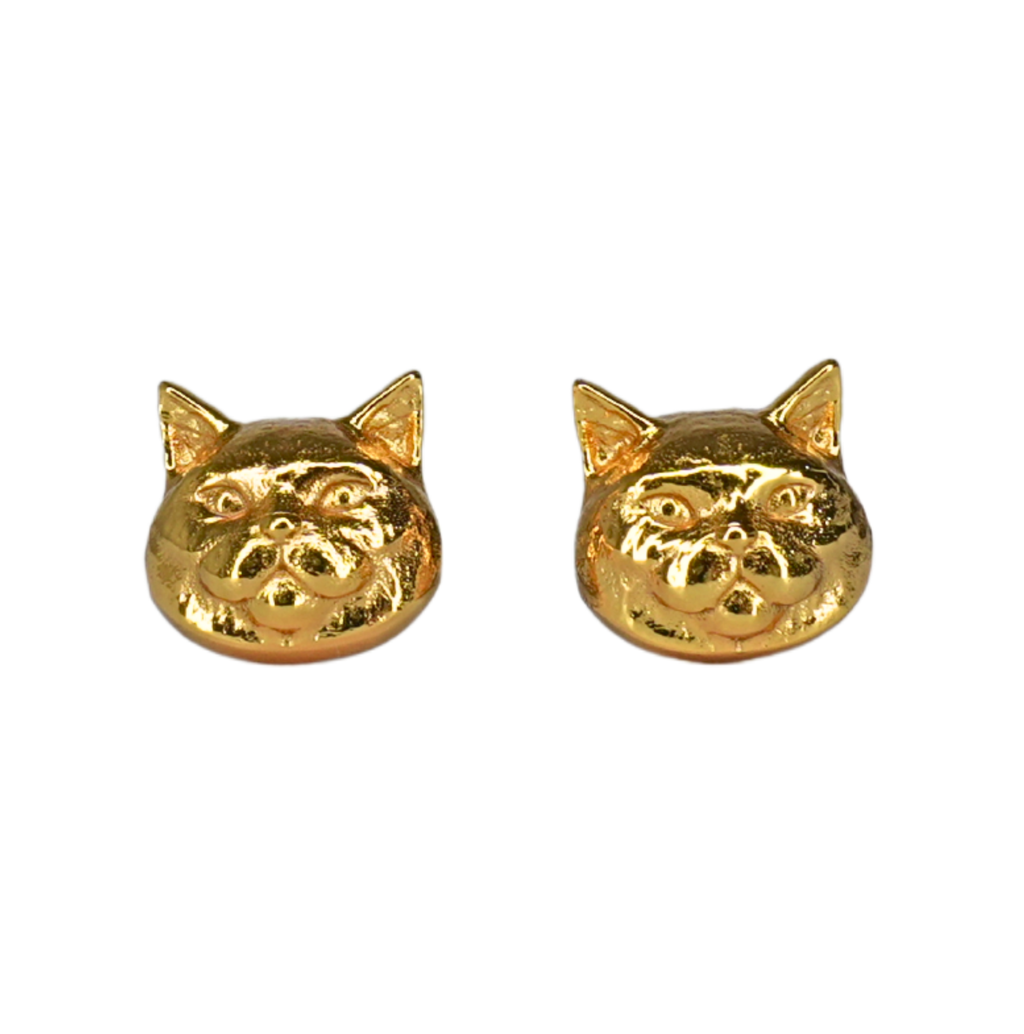 Cat Earrings Gold
