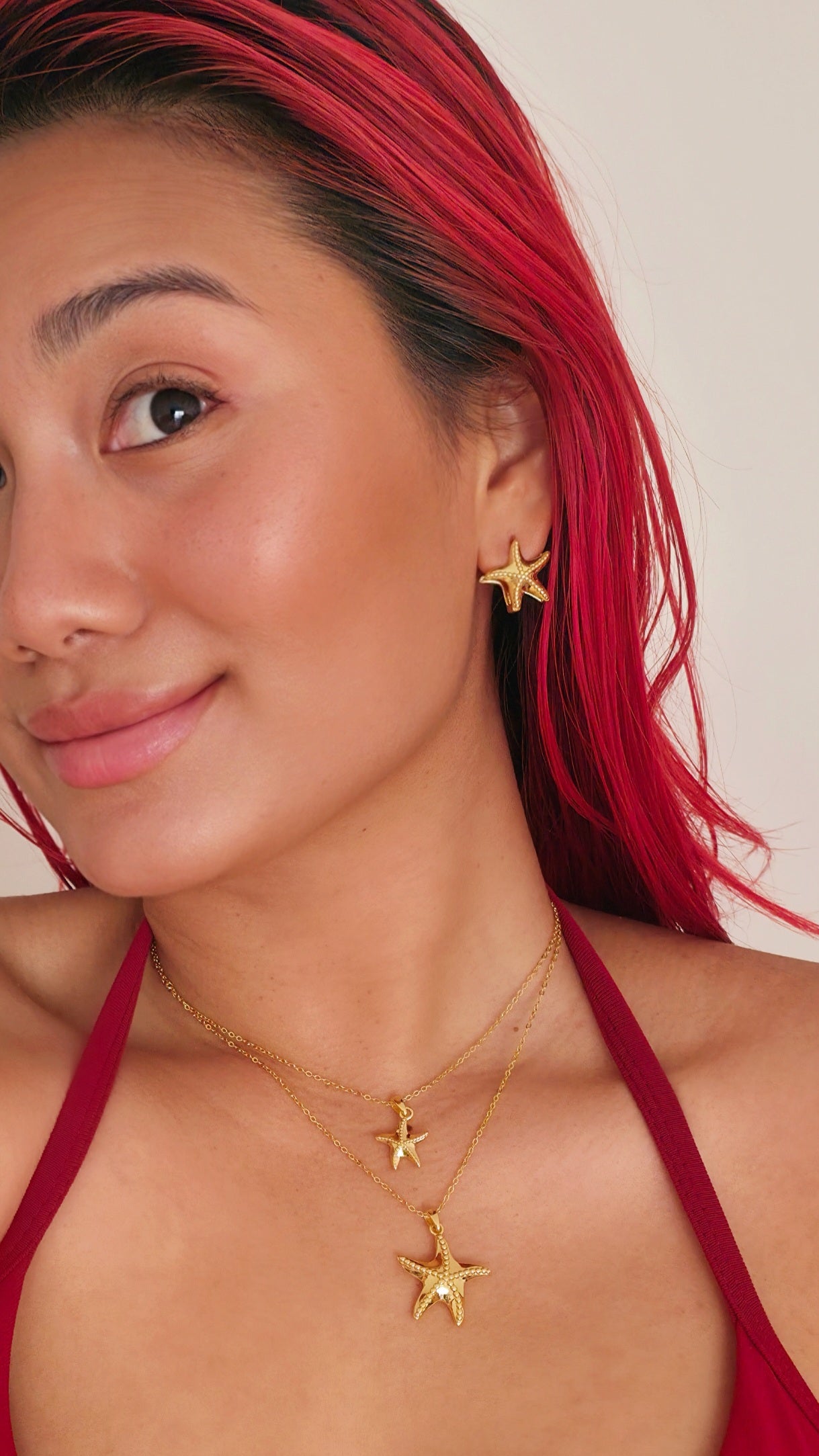 Lucky Starfish Earring Gold